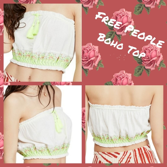 Free People boho No More Tiers Sleeveless Tube Top - Picture 3 of 6